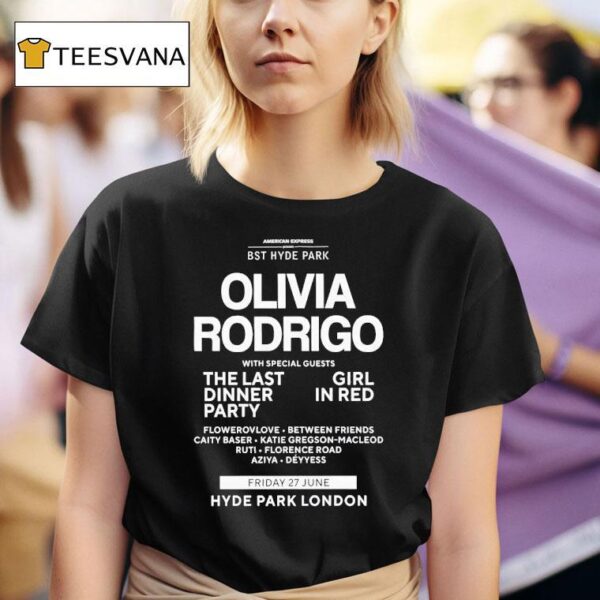 Bst Hyde Park Olivia Rodrigo T Shirt