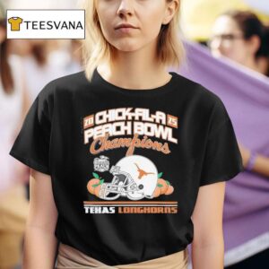 Chick Fil A Peach Bowl Champions Texas Longhorns Football T Shirt
