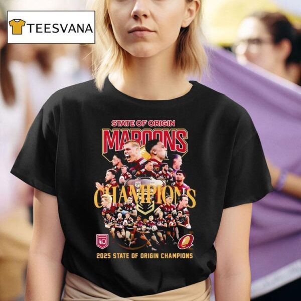 State Of Origin Queensland Maroons State Of Origin Champions T Shirt