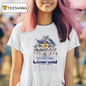 Uefa Europa League Champions Tottenham Hotspur Signatures T Shirt