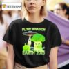 Alien Brainrot Cat Dank Florp Invasion Earth T Shirt