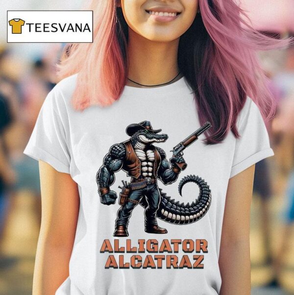 Alligator Alcatraz Florida Everglades Prison Cowboy T Shirt