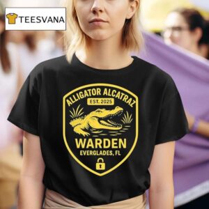 Alligator Alcatraz Warden Everglades Fl Est T Shirt