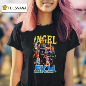 Angel Reese Chicago Sky Basketball Signature Graphic T Shirt