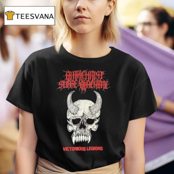 Antichrist Siege Machine Victorious Legions Warhead Skull T Shirt