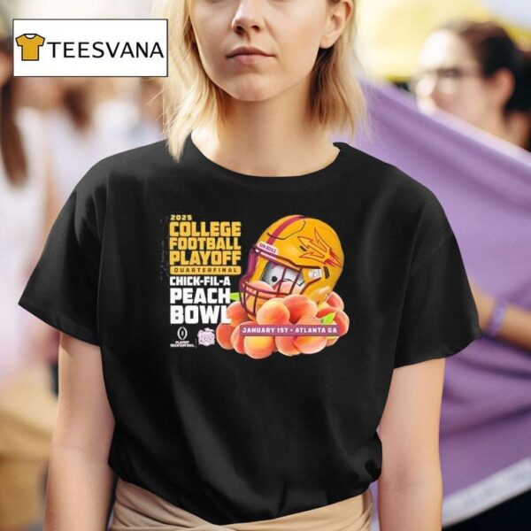Arizona State Sun Devils Cfp Quarter Final Bound Chick Fil A Peach Bowl T Shirt
