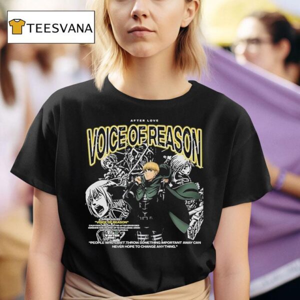 Armin Arlert Voice Of Reason Attack On Titan After Love T Shirt