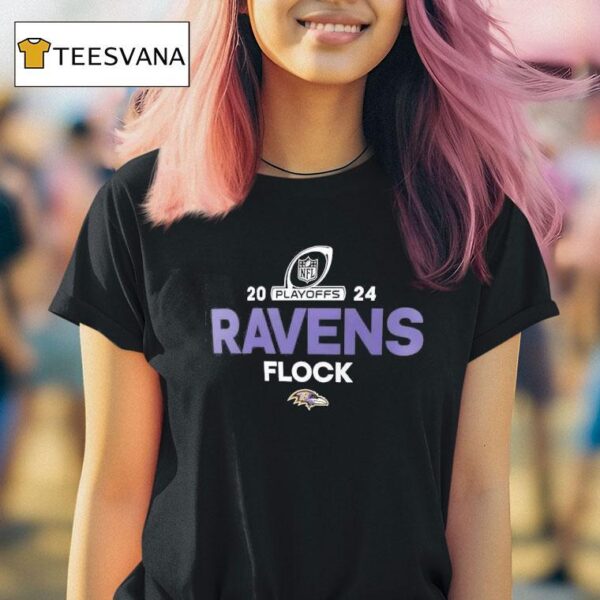 Baltimore Ravens Nfl Playoffs Flock T Shirt