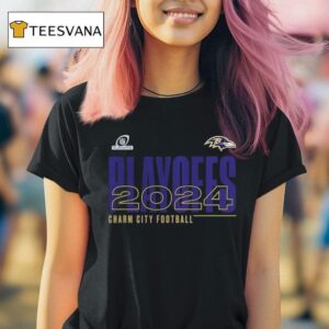 Baltimore Ravens Charm City Football Nfl Playoffs T Shirt