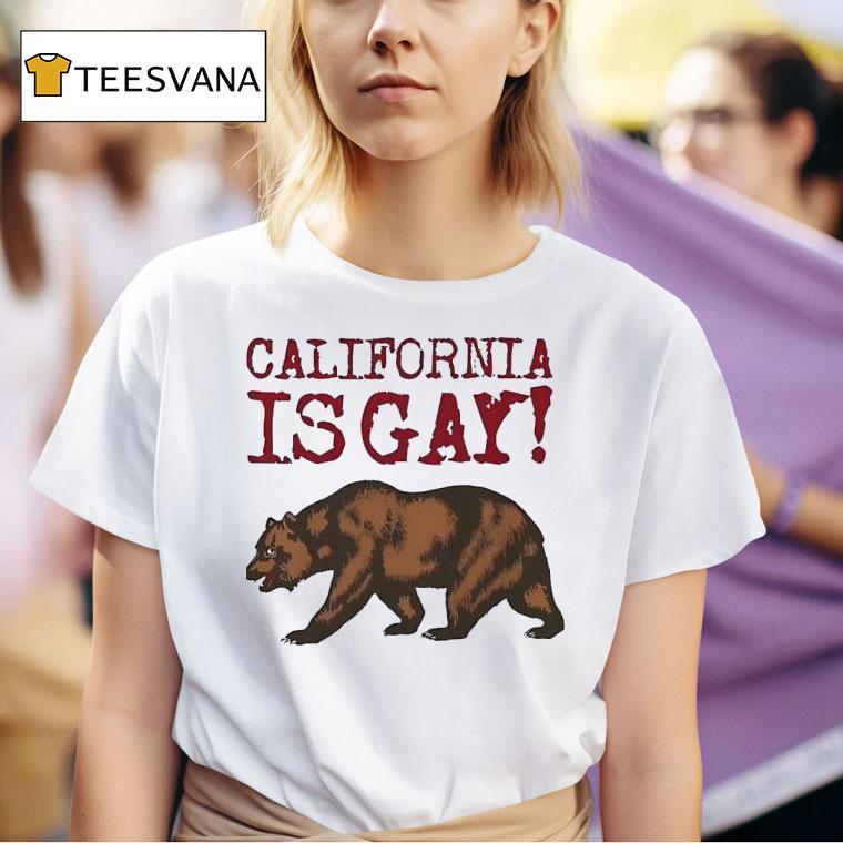Bear California Is Gay T Shirt