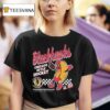 Black Chicago Blackhawks Hot Dog Food Est Vintage T Shirt