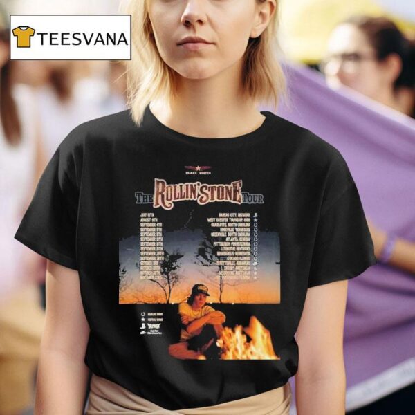 Blake Whiten The Rollin Stone Tour Dates T Shirt
