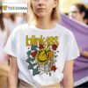 Blink Skull And Roses Logo T Shirt
