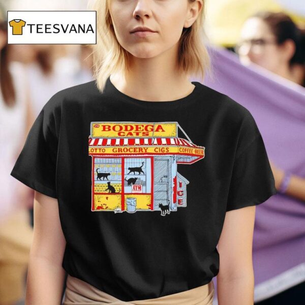 Bodeca Cats Lotto Crocery Cigs Coffee Beer T Shirt