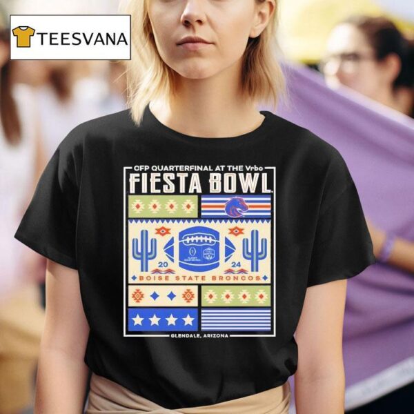 Boise State Broncos Cfp Vrbo Fiesta Bowl Boise State Block Party T Shirt