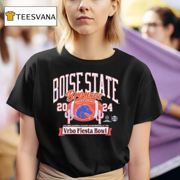Boise State Broncos Cfp Vrbo Fiesta Bowl Boise State Cactus T Shirt