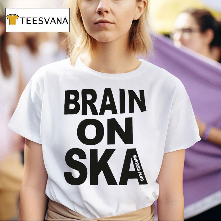 Brain On Ska Mustard Plug T Shirt