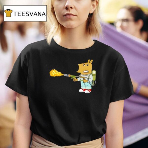 Chill Guy Flame Thrower T Shirt