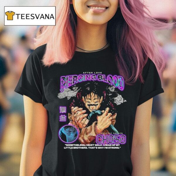 Choso Jujutsu Kaisen Piercing Blood After Love T Shirt