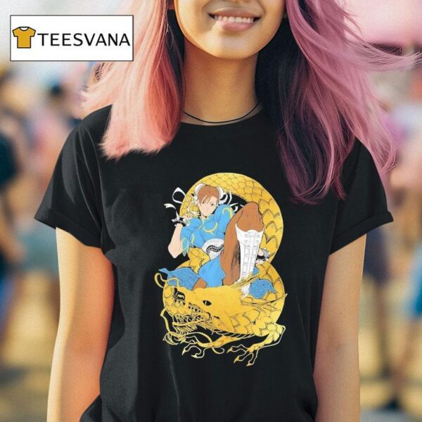 Chun Li Gold Dragon T Shirt