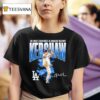 Clayton Kershaw The Most Strikeouts In Dodgers History Signature T Shirt