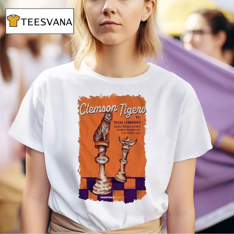 Clemson Tigers Vs Texas Longhorns Dec Texas Memorial Stadium Austin Tx T Shirt