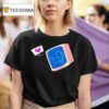Closed Circuit Studios Ace In Color Heart Head T Shirt