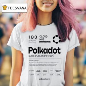 Cloud Hub Polkadot Less Trust More Truth T Shirt