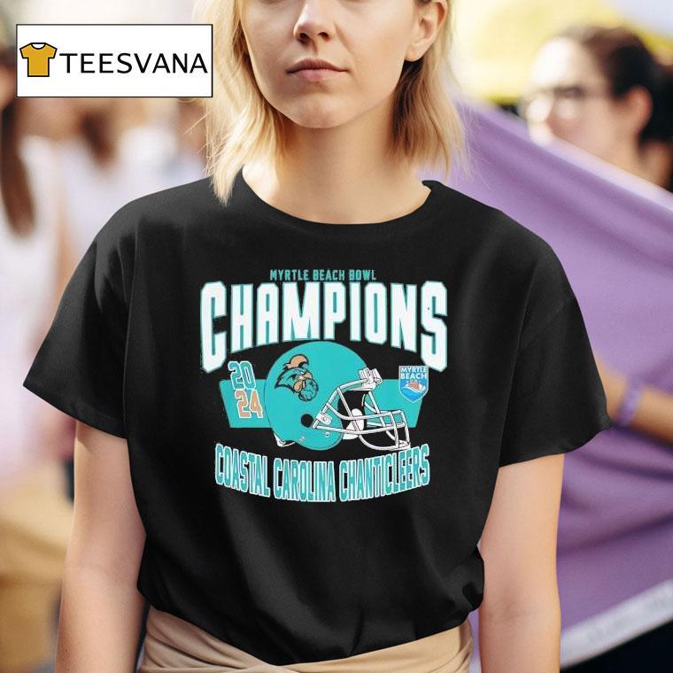Coastal Carolina Chanticleers Football Myrtle Beach Bowl Bound Champions T Shirt