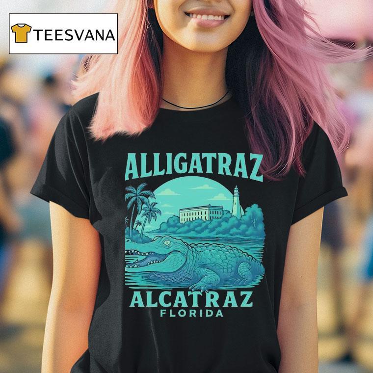 Crocodile Alligatraz Alcatraz Florida T Shirt