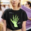Damon Karma Barlow Hand Skeleton Rings T Shirt