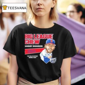 Dansby Swanson Chicago Cubs Big League Chew Impact Ivy Spearmint The Ballplayers Bubble Gum T Shirt