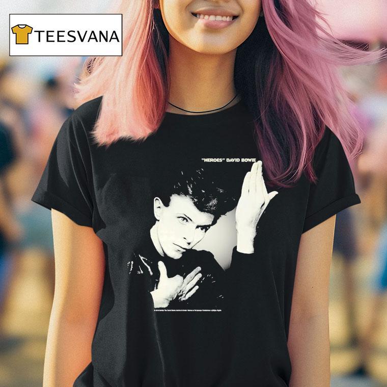 David Bowie Heroes Album Cover T Shirt