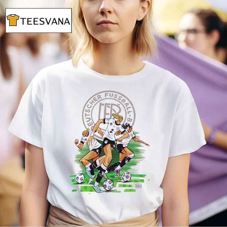 Deutscher Fussball Bund Caricature T Shirt