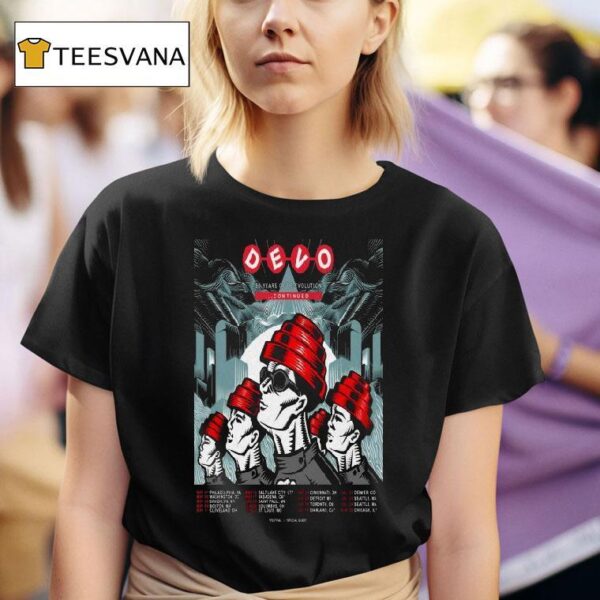 Devo Years Of De Evolution Continued Tour Dates T Shirt