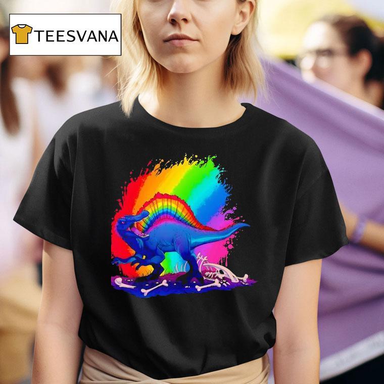 Dinosaur Bobby Rainbows The Spinosaurus T Shirt