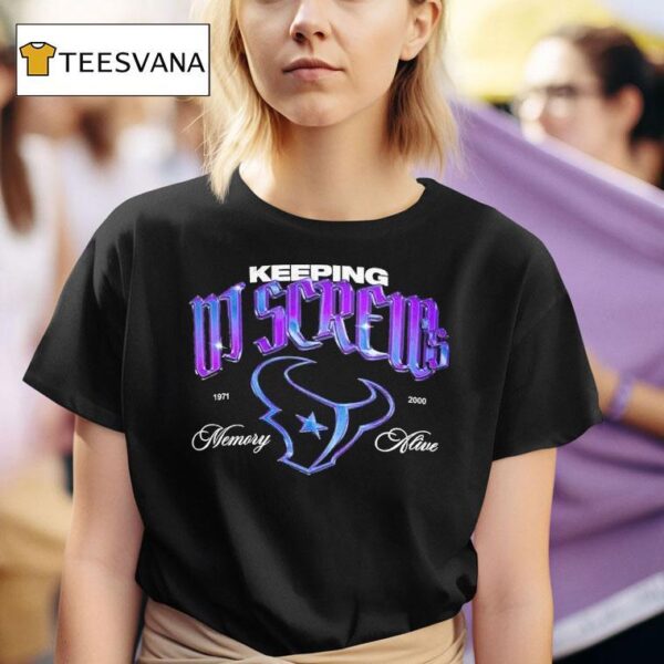 Dj Screw X Houston Texans Keeping Memory Alive T Shirt