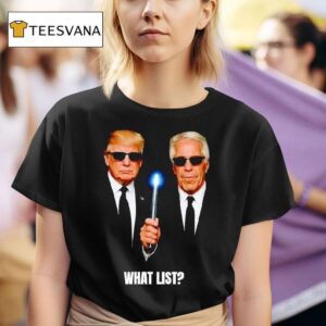 Donald Trump And Jeffrey Epstein Men In Black T Shirt