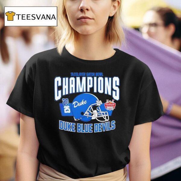Duke Blue Devils Football Taxslayer Gator Bowl Champions T Shirt