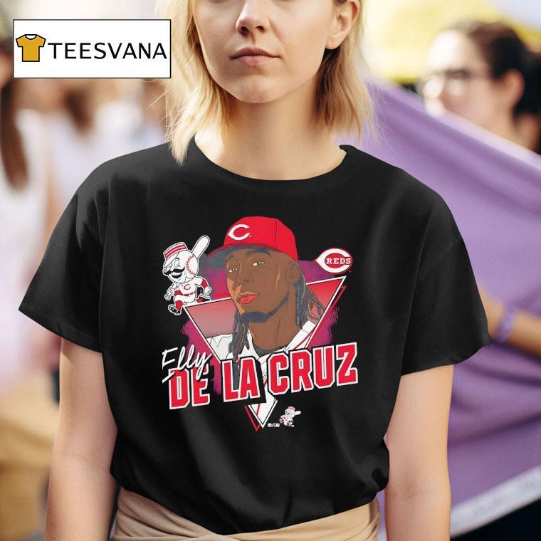 Elly De La Cruz Cincinnati Reds Baseball Face T Shirt