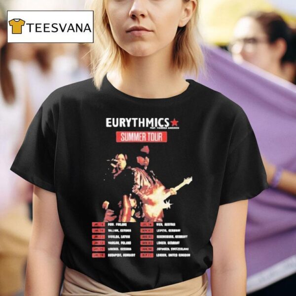 Eurythmics Summer Tour Concert Dates T Shirt