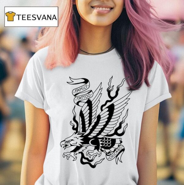 Family Tattoo Chicago Eagle T Shirt