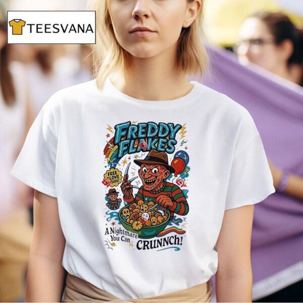 Freddy Krueger Flakes A Nightmare You Can Crunnch T Shirt