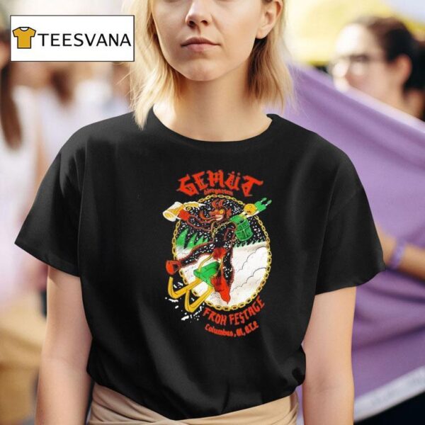 Gemut Biergarten Froh Festage Christmas T Shirt