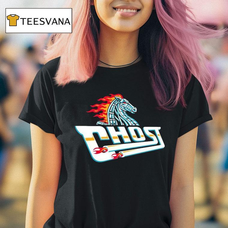 Ghost Racing Horse Logo T Shirt