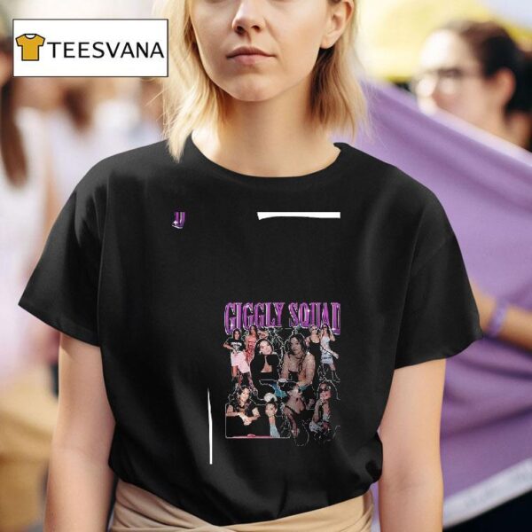 Giggly Squad Paige Desorbo Hannah Berner Club Giggly Graphic Roster T Shirt