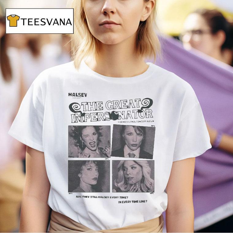 Halsey The Great Impersonator Are They Still Everytime In Every Time Line Album T Shirt