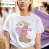 Hill Country Strong Texas Boots And Flowers Flood Relief T Shirt