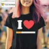 I Love Cigarette T Shirt