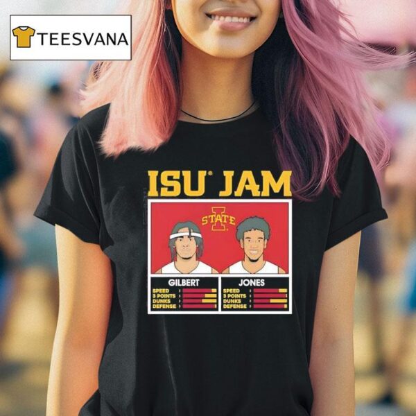 Isu Jam Keshon Gilbert And Curtis Jones Iowa State Cyclones T Shirt
